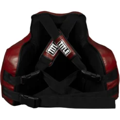 TITLE Boxing Blood Red Leather Body Protector