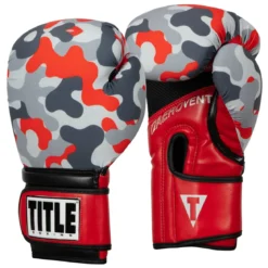 TITLE Boxing Infused Foam Camo Color Pop Bag Boxing Gloves