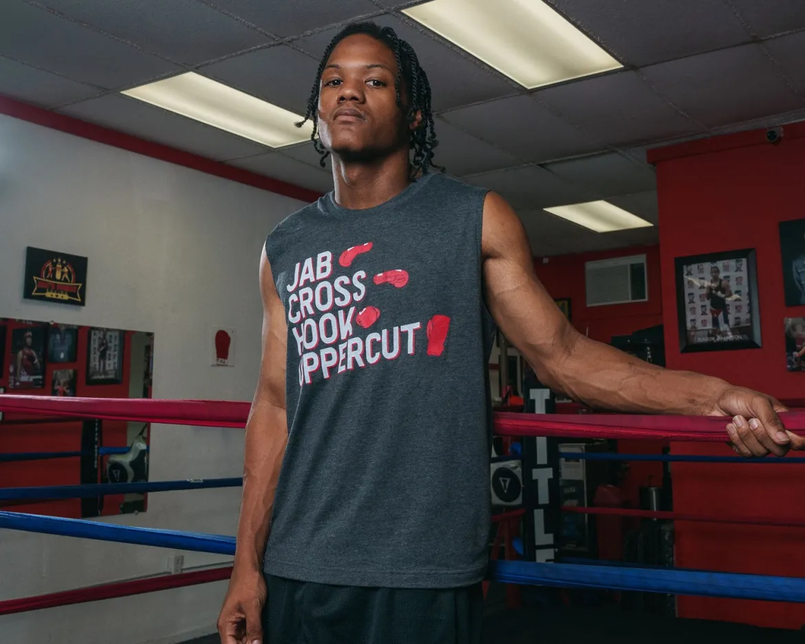 TITLE Boxing Jab Cross Muscle Tee