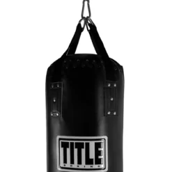 TITLE Boxing 100lb Leather Thai Heavy Bag