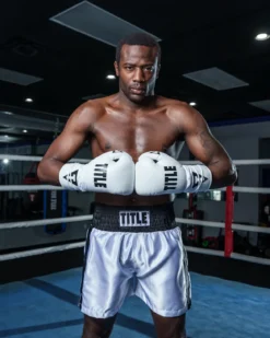 TITLE Boxing Leather Pro Fight Boxing Gloves