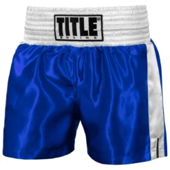 TITLE Boxing Professional Women’s Satin Striped Boxing Trunks