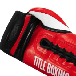 TITLE Boxing Pro Style Youth Lace Training Boxing Gloves