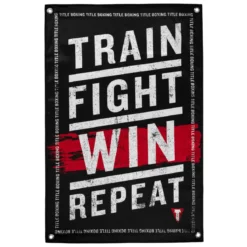 TITLE Boxing Train Fight Win Repeat Banner