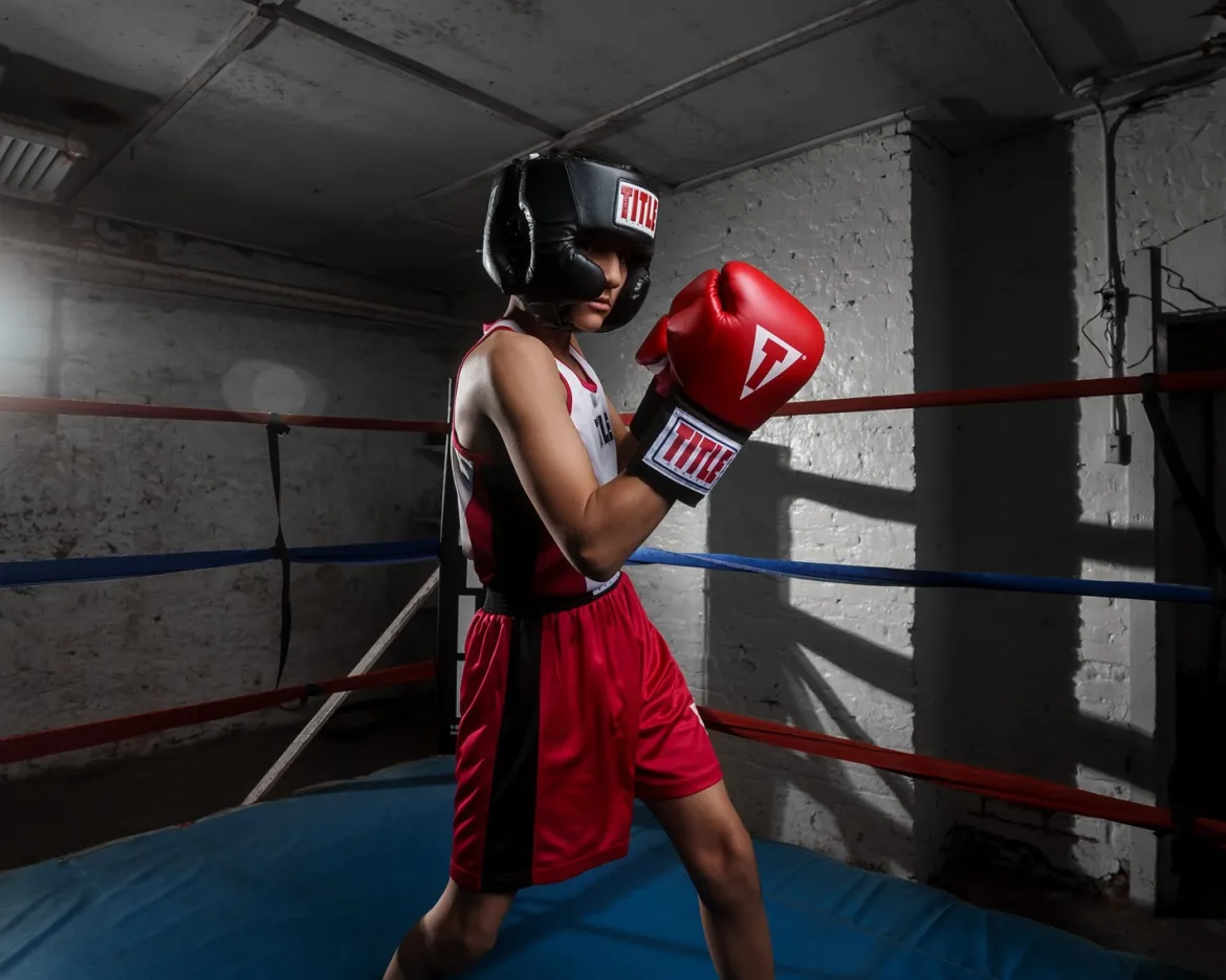 TITLE Classic USA Boxing Competition Headgear – With Cheeks
