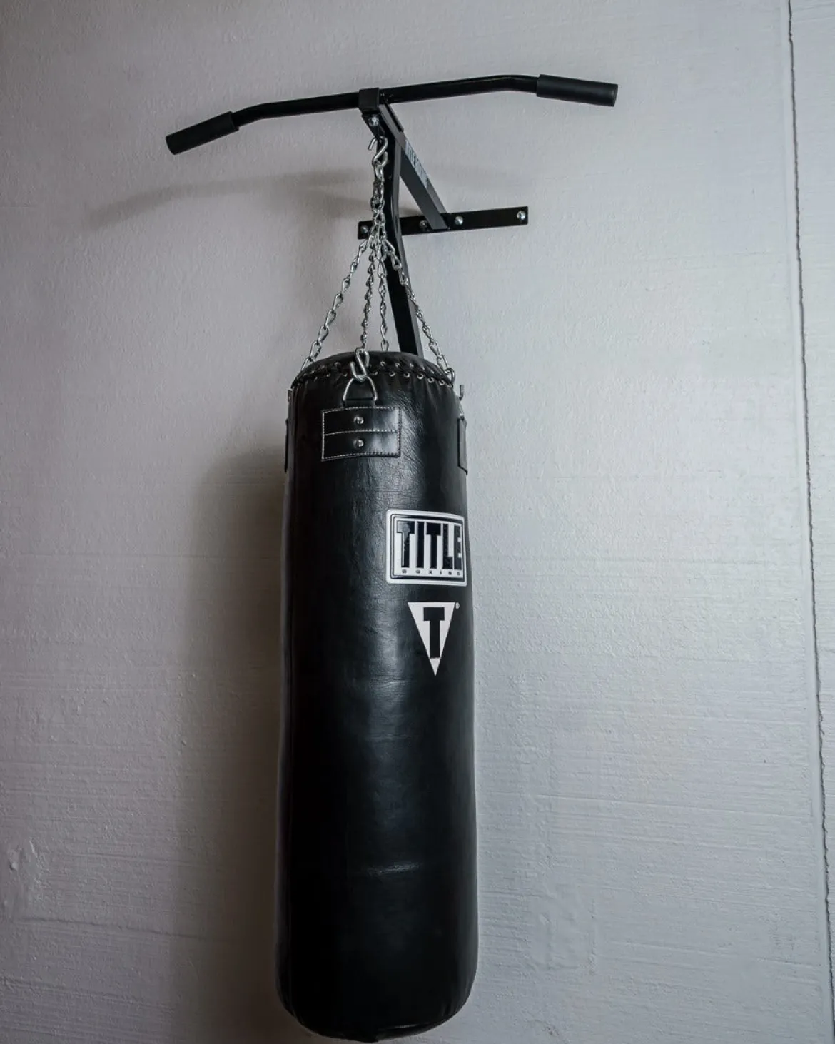 TITLE Wallmount Pull-Up Bar & Bag Hanger