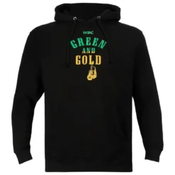 WBC By TITLE Boxing Green & Gold Hoodie